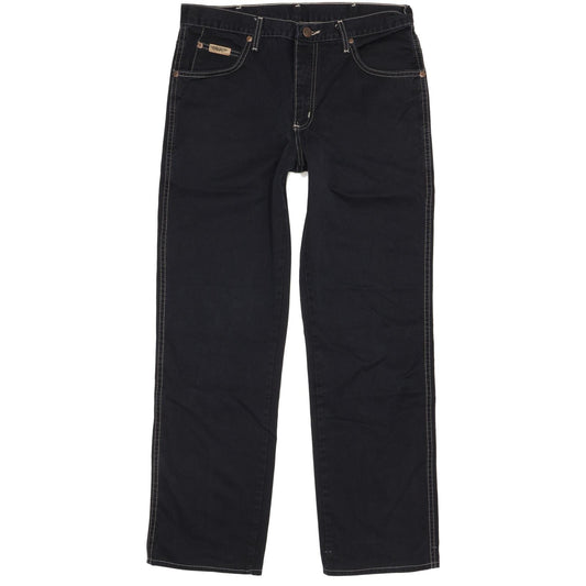 Wrangler Texas Men Black Straight Regular Jeans W33 L29