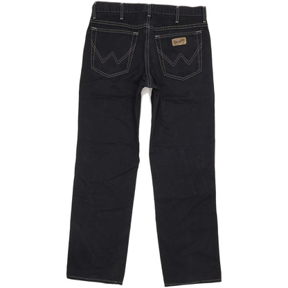 Wrangler Texas Men Black Straight Regular Jeans W33 L29