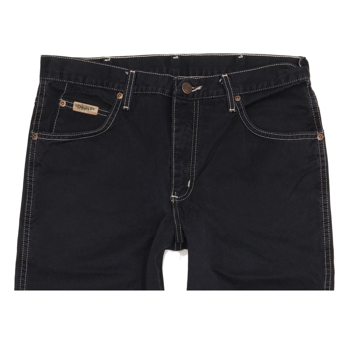 Wrangler Texas Men Black Straight Regular Jeans W33 L29