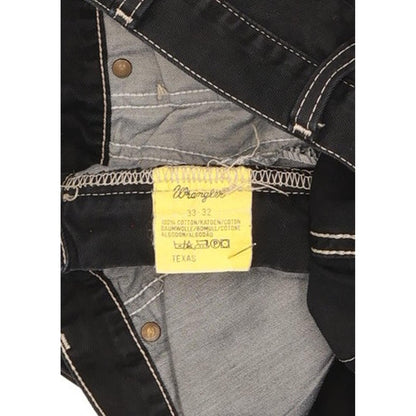 Wrangler Texas Men Black Straight Regular Jeans W33 L29