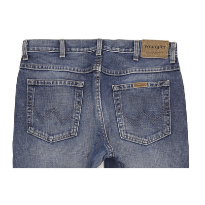 Wrangler Durable Quality Men Blue Straight Regular Jeans W34 L34