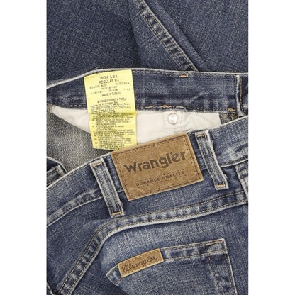 Wrangler Durable Quality Men Blue Straight Regular Jeans W34 L34