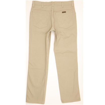 Wrangler Men Beige Straight Regular Stretch Jeans W34 L32
