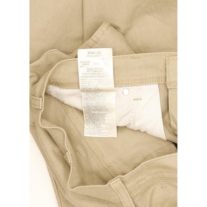 Wrangler Men Beige Straight Regular Stretch Jeans W34 L32