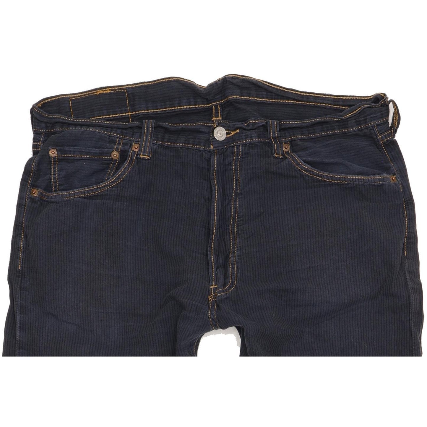 Levi's 501 Men Navy Straight Regular Trousers W36 L31
