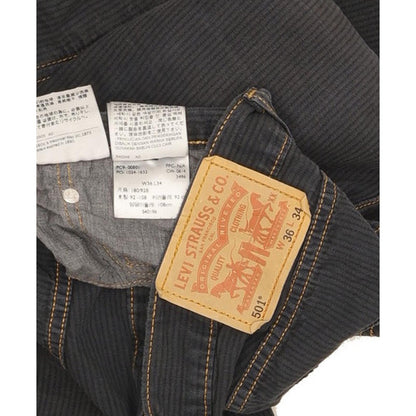 Levi's 501 Men Navy Straight Regular Trousers W36 L31