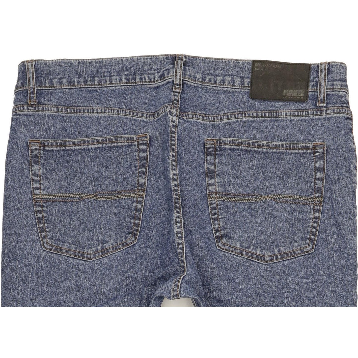 Pioneer Men Blue Straight Regular Stretch Jeans W38 L32