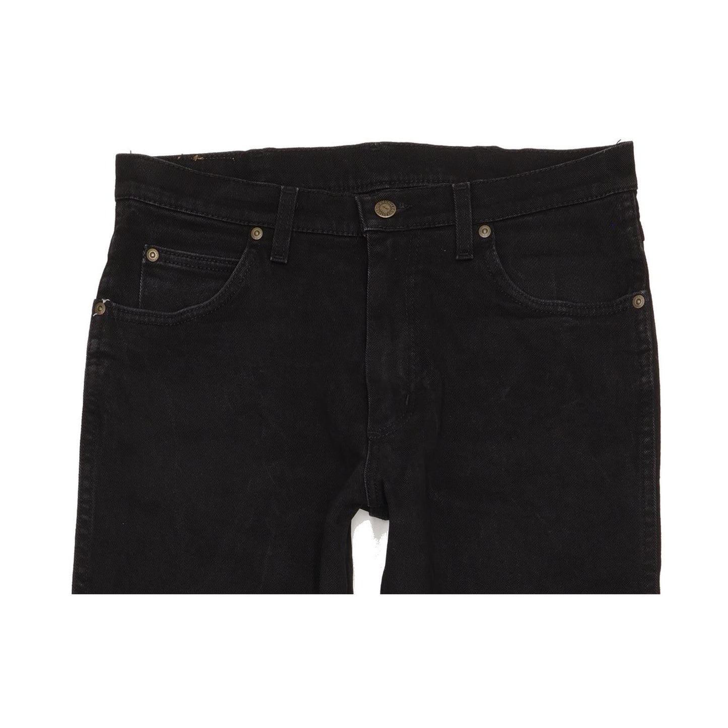 Wrangler Durable Quality Men Black Straight Regular Stretch Jeans W32 L31