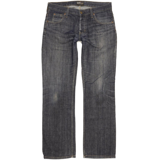 Lee Knox Men Blue Straight Regular Jeans W33 L31