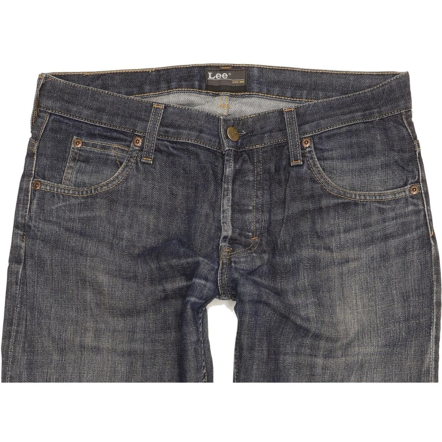 Lee Knox Men Blue Straight Regular Jeans W33 L31