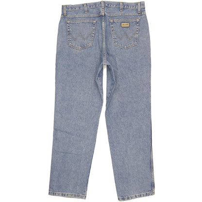 Wrangler Indiana Men Blue Straight Regular Jeans W38 L32