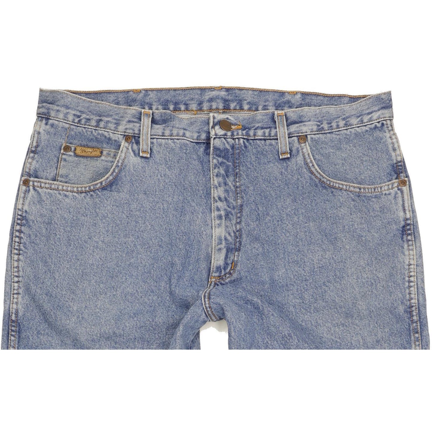 Wrangler Indiana Men Blue Straight Regular Jeans W38 L32