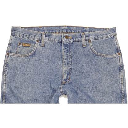 Wrangler Indiana Men Blue Straight Regular Jeans W38 L32