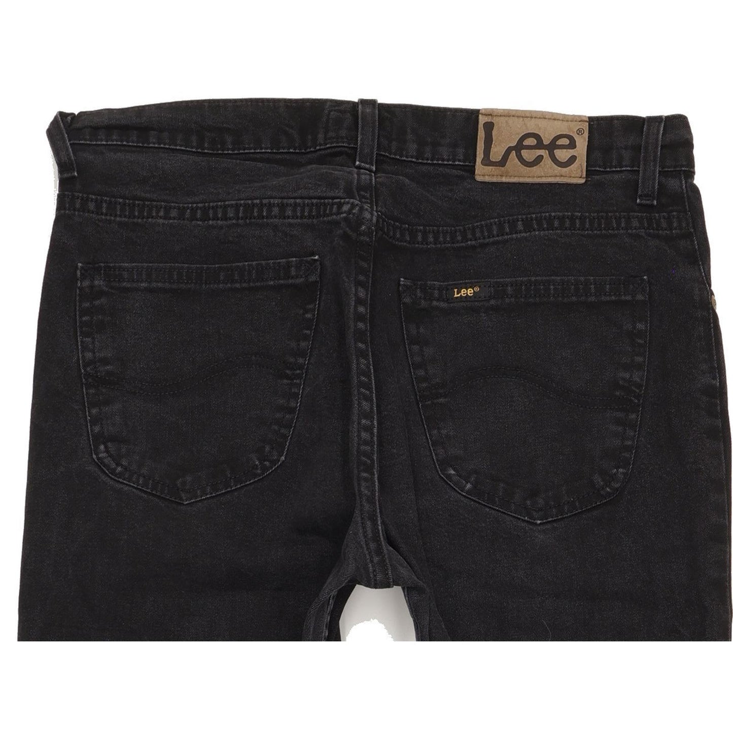 Lee Brooklyn Men Black Straight Regular Stretch Jeans W33 L34