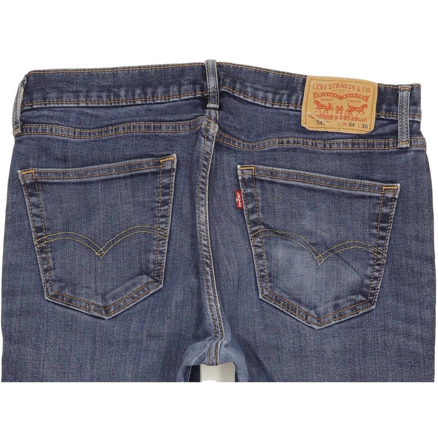 Levi's 541 Men Blue Straight Slim Stretch Jeans W34 L29