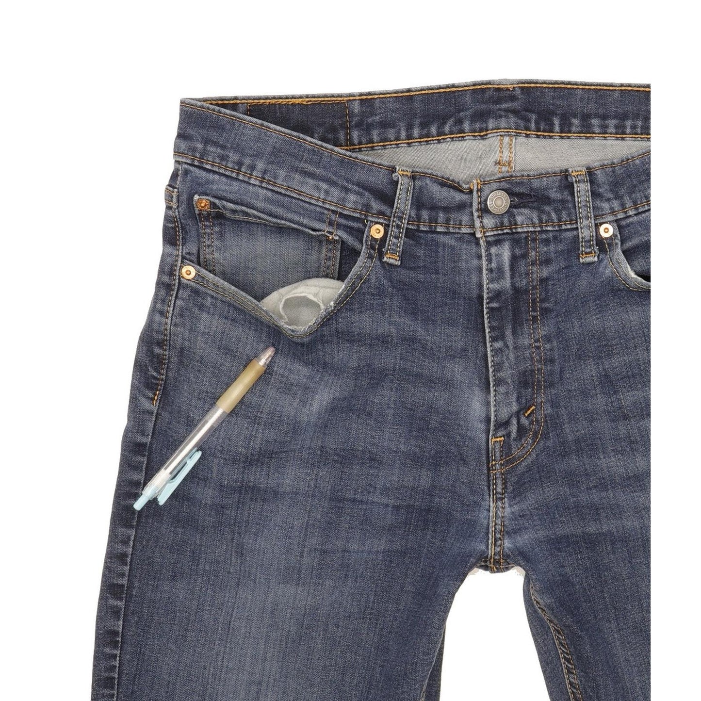 Levi's 541 Men Blue Straight Slim Stretch Jeans W34 L29