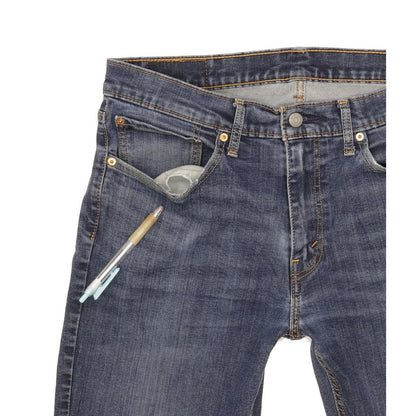 Levi's 541 Men Blue Straight Slim Stretch Jeans W34 L29