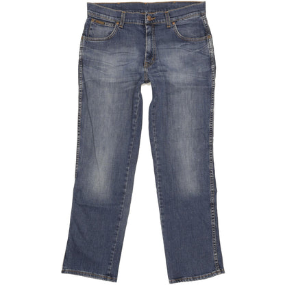 Wrangler Texas Men Blue Straight Regular Stretch Jeans W33 L30