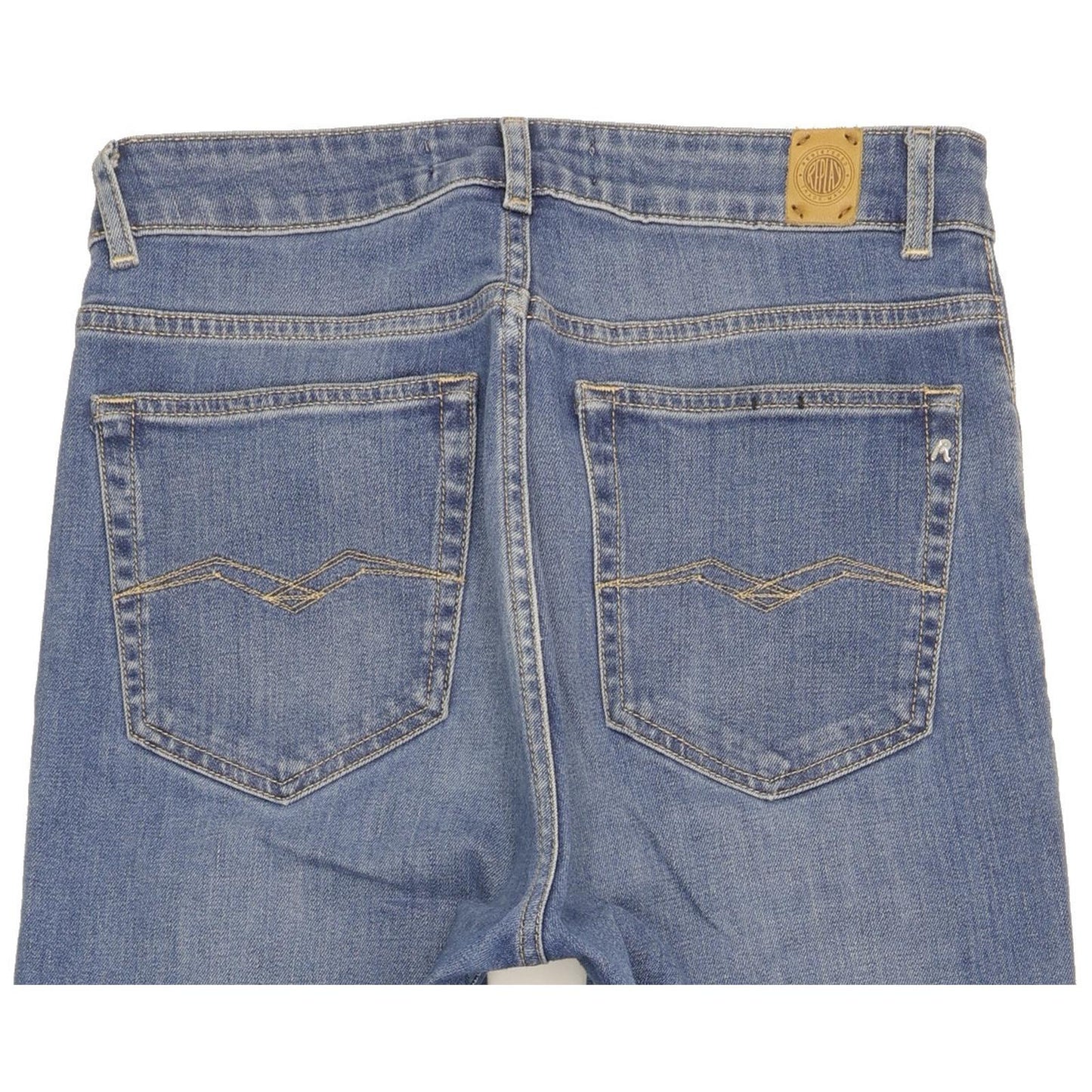 Replay Tyna Blue Straight Slim Mom Stretch Jeans High Waisted W28 L26