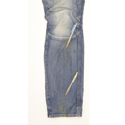 G-Star Elwood Narrow Men Blue Straight Regular Jeans W32 L34