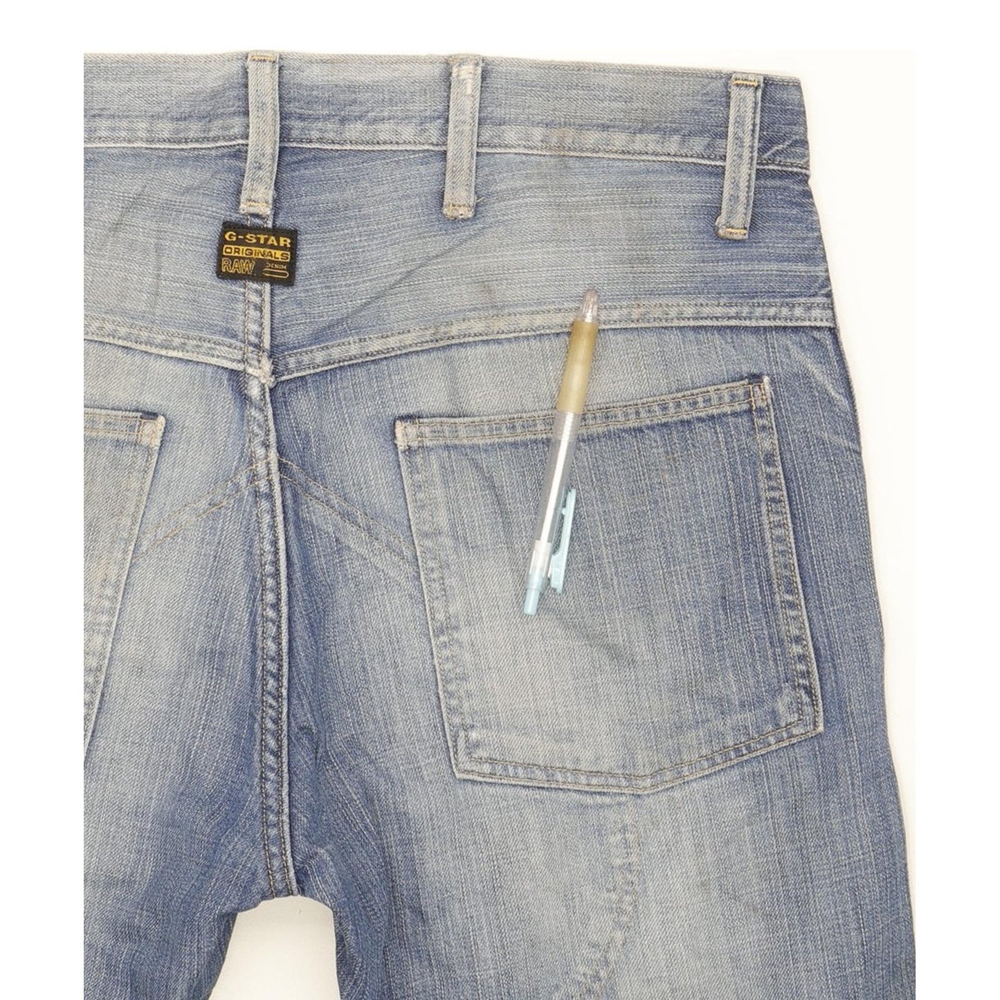 G-Star Elwood Narrow Men Blue Straight Regular Jeans W32 L34