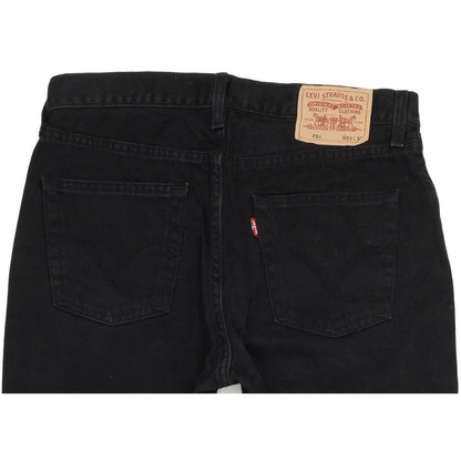 Levi's 751 Men Black Straight Regular Jeans W33 L31
