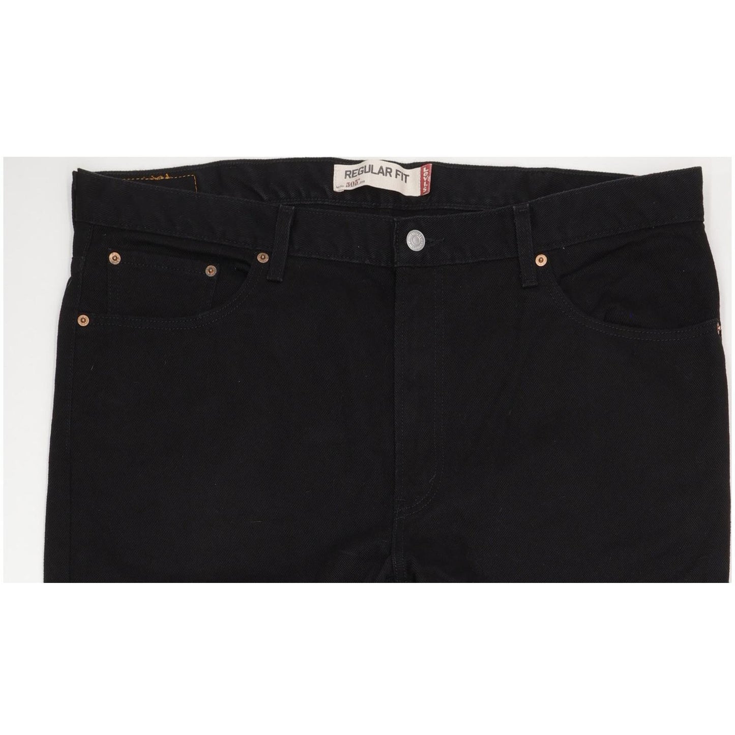 Levi's 505 Men Black Straight Regular Jeans W40 L32