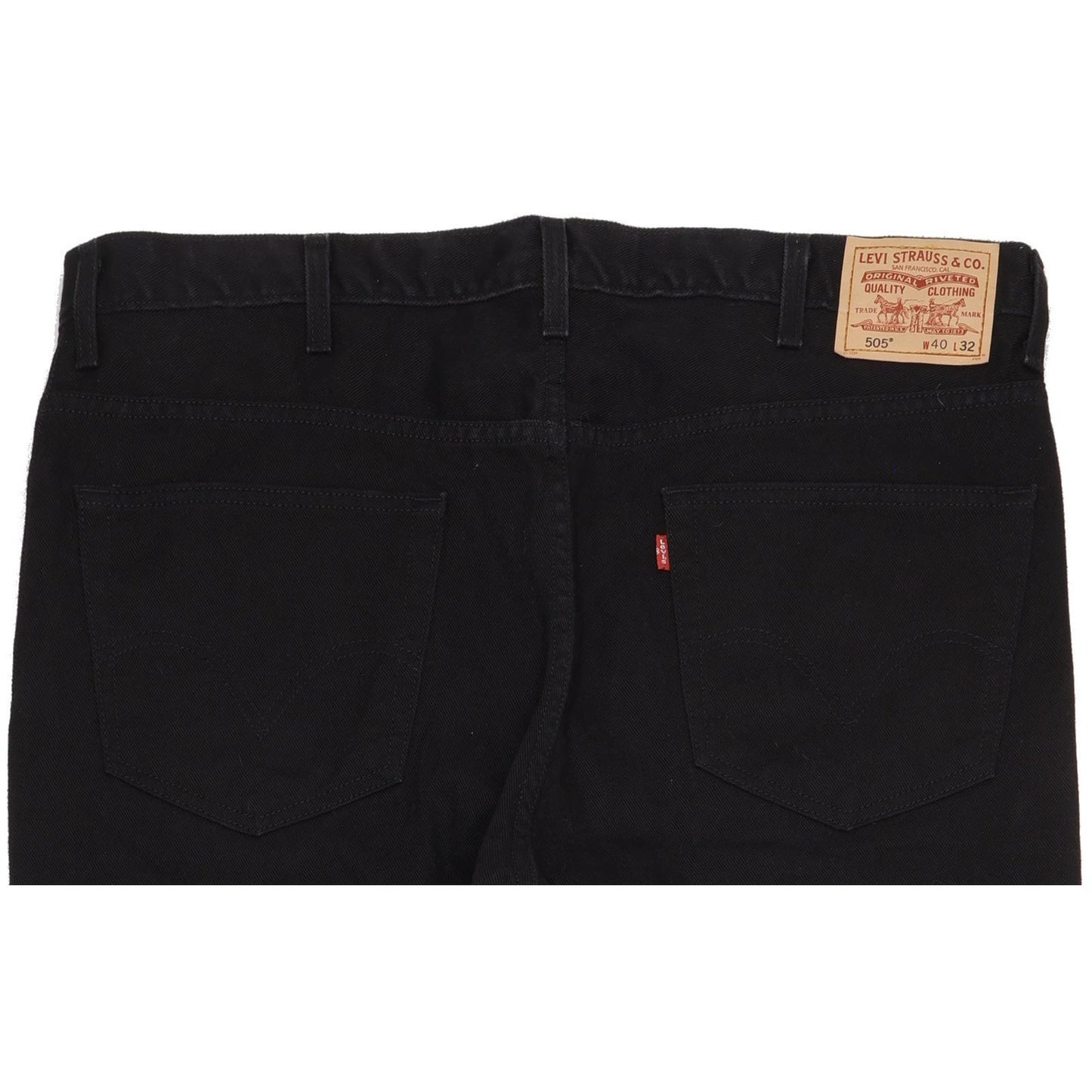 Levi's 505 Men Black Straight Regular Jeans W40 L32