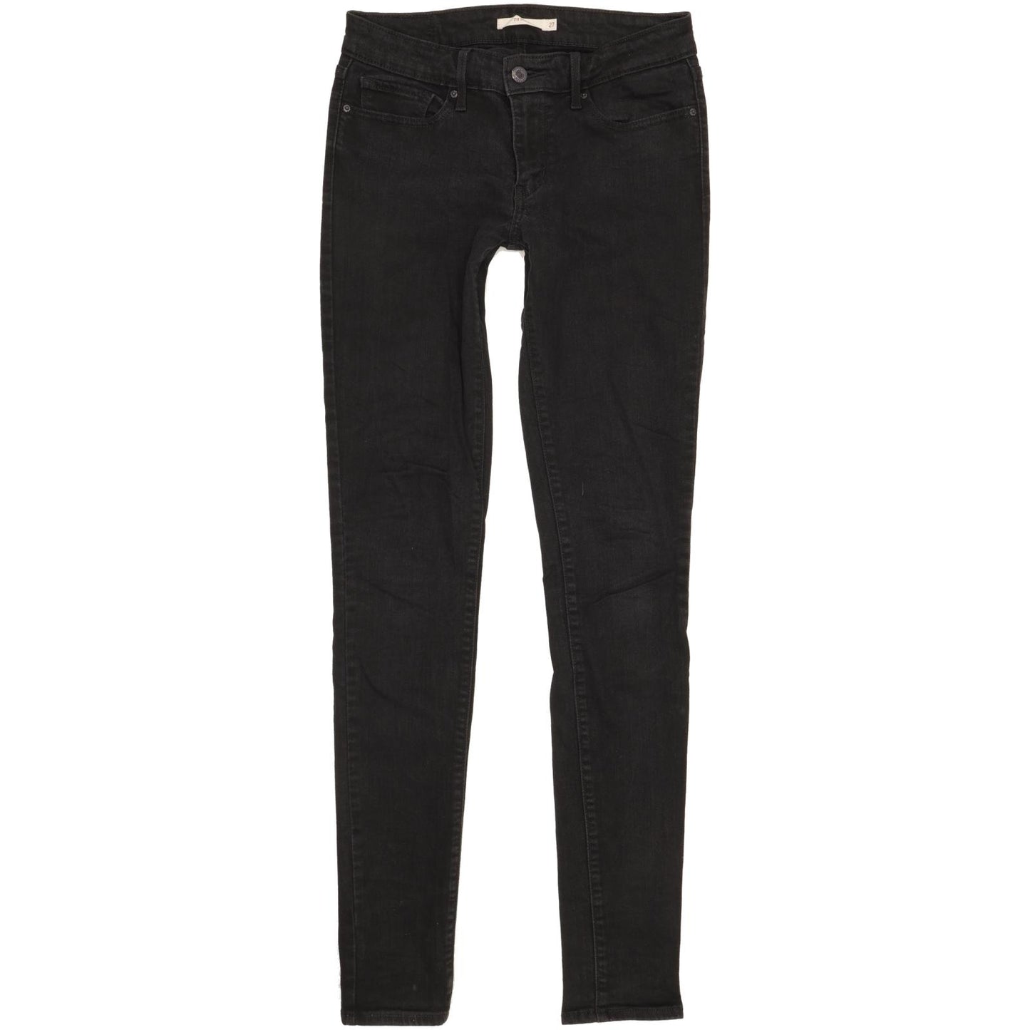 Levi's 711 Women Black Skinny Slim Stretch Jeans W27 L33