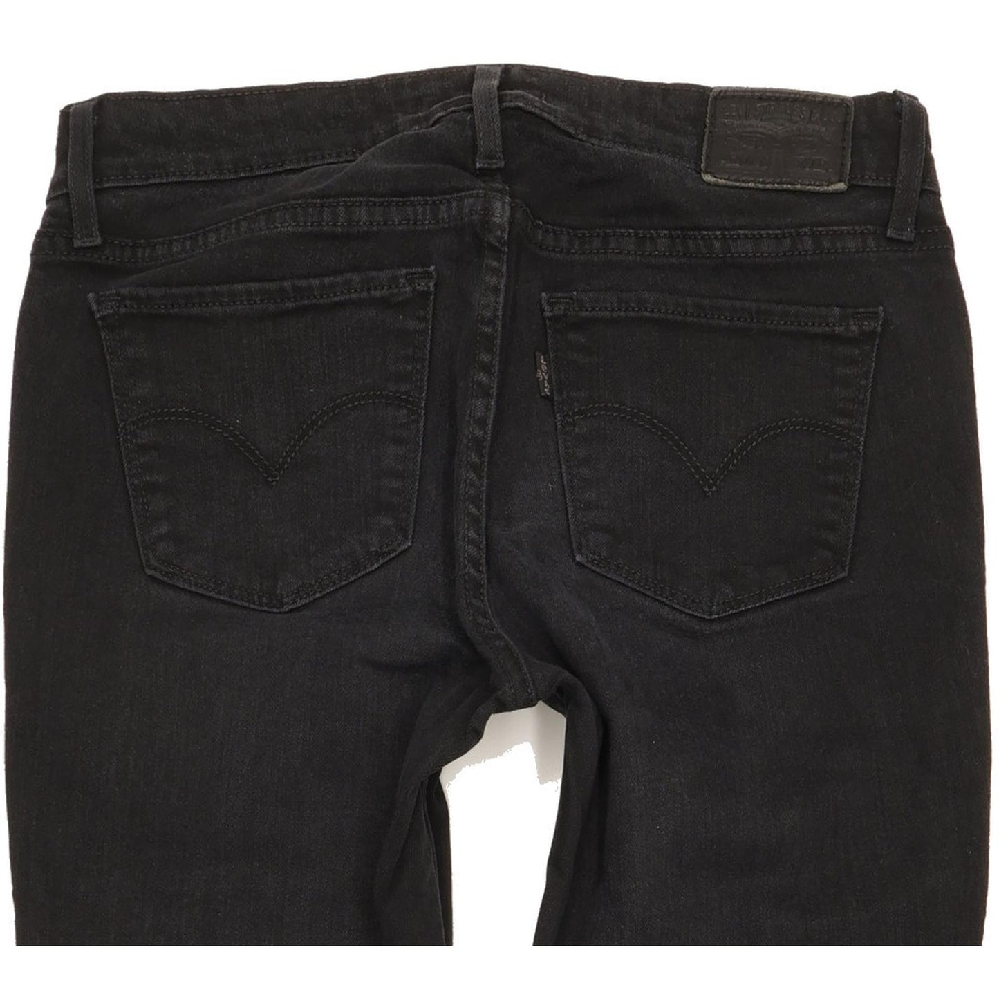 Levi's 711 Women Black Skinny Slim Stretch Jeans W27 L33