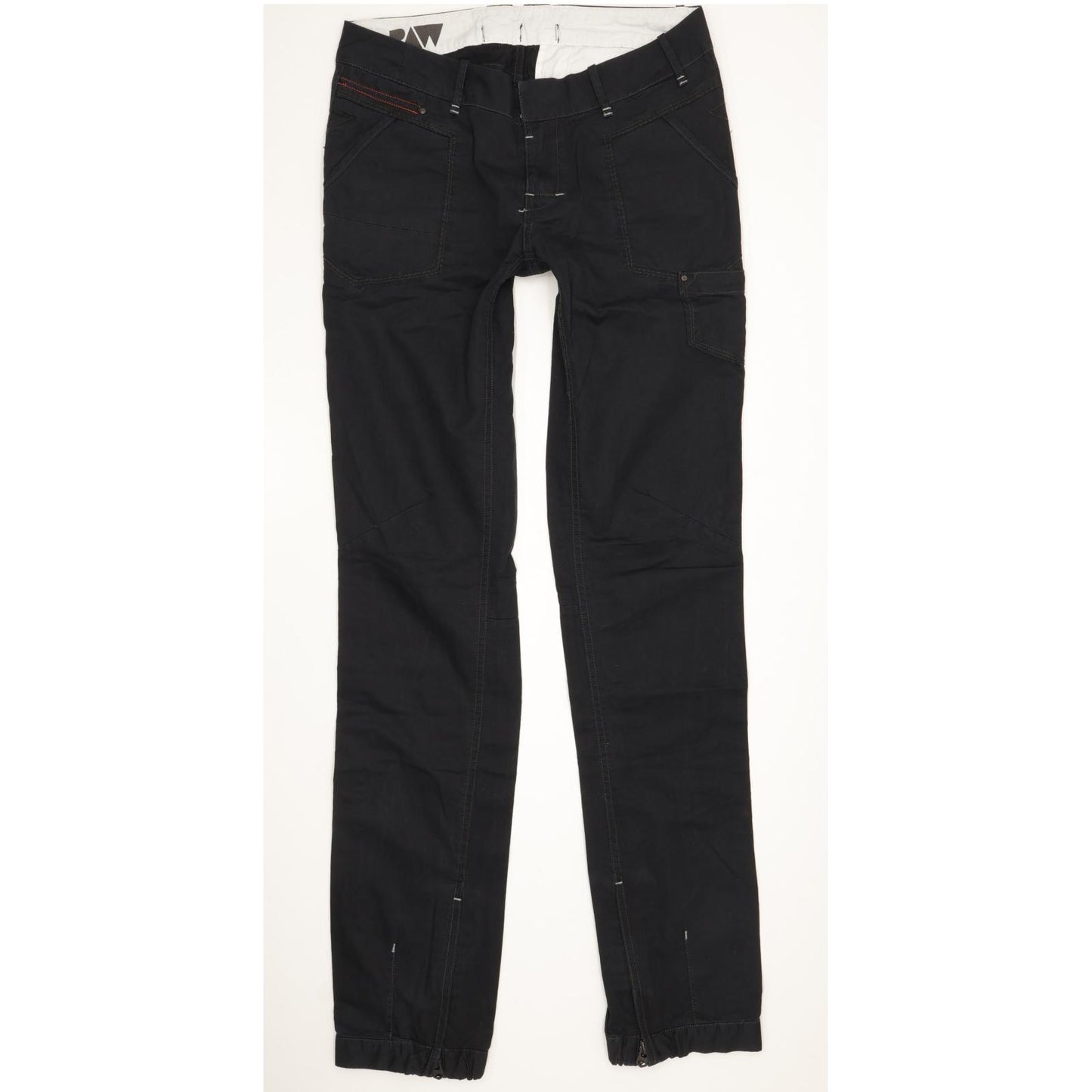 G-Star Women Black Straight Slim Jeans W27 L32