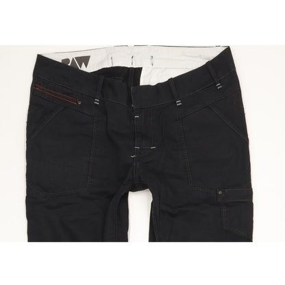 G-Star Women Black Straight Slim Jeans W27 L32