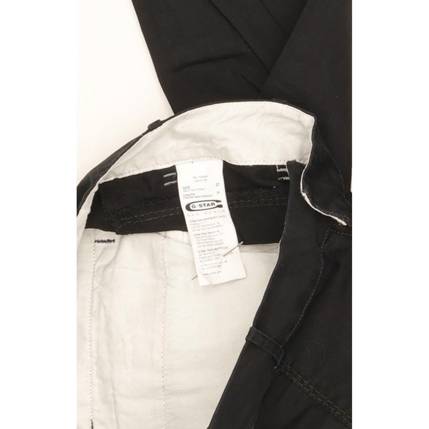 G-Star Women Black Straight Slim Jeans W27 L32