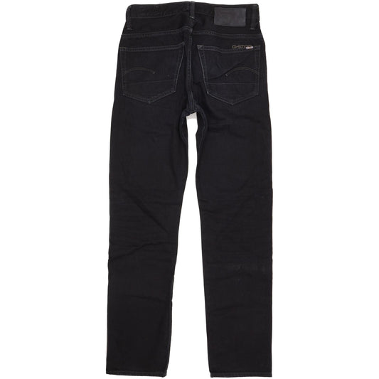 G-Star 3301 Men Black Straight Regular Jeans W32 L33