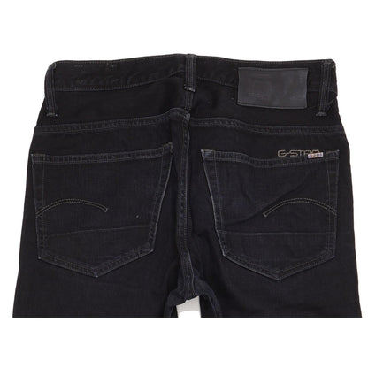 G-Star 3301 Men Black Straight Regular Jeans W32 L33