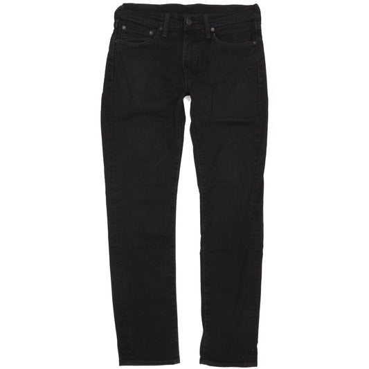 Levi's 511 Men Black Straight Slim Stretch Jeans W31 L31