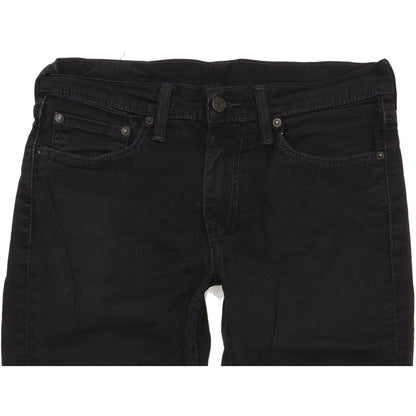 Levi's 511 Men Black Straight Slim Stretch Jeans W31 L31