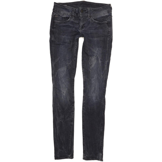 G-Star Lynn Mid Women Navy Skinny Slim Stretch Jeans W29 L34