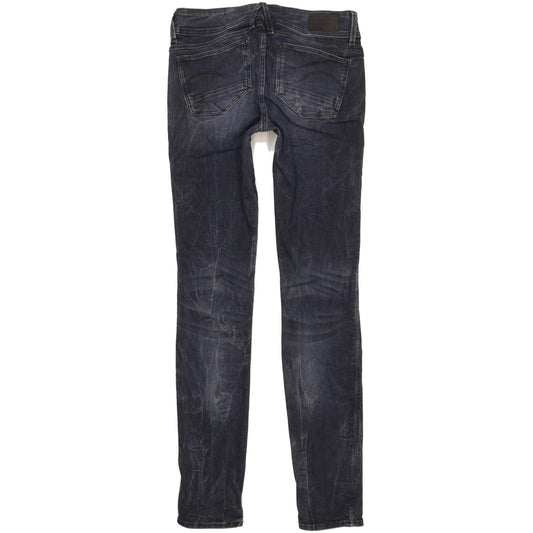 G-Star Lynn Mid Women Navy Skinny Slim Stretch Jeans W29 L34