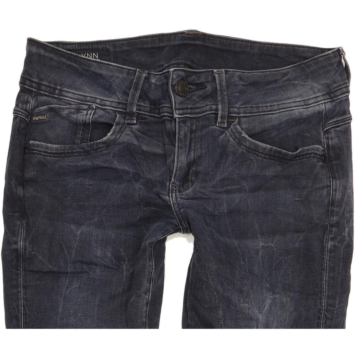 G-Star Lynn Mid Women Navy Skinny Slim Stretch Jeans W29 L34