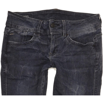 G-Star Lynn Mid Women Navy Skinny Slim Stretch Jeans W29 L34
