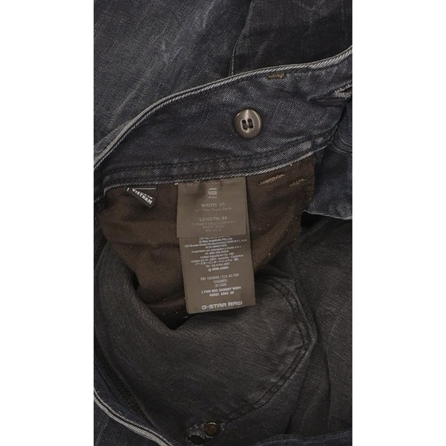 G-Star Lynn Mid Women Navy Skinny Slim Stretch Jeans W29 L34