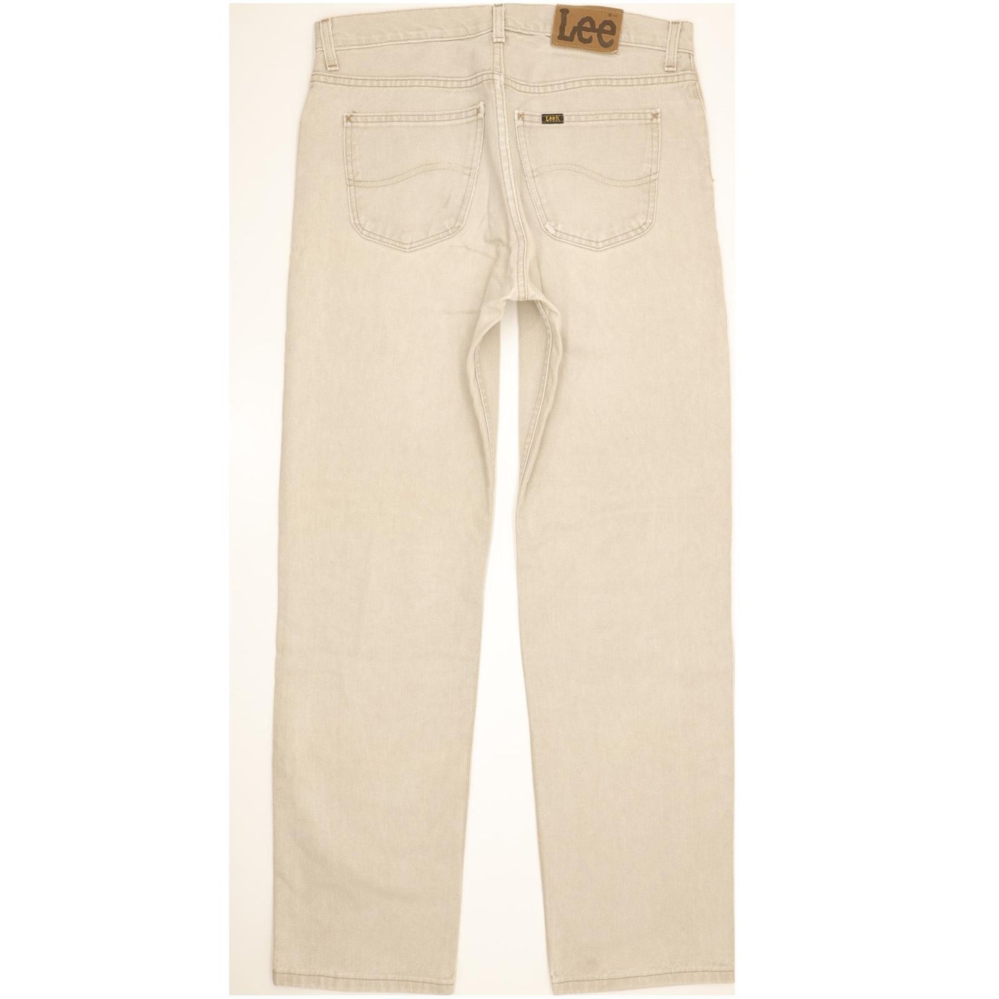 Lee Brooklyn Men Beige Straight Regular Jeans W34 L34