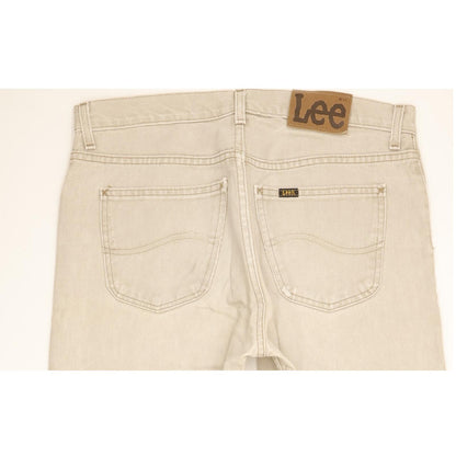 Lee Brooklyn Men Beige Straight Regular Jeans W34 L34