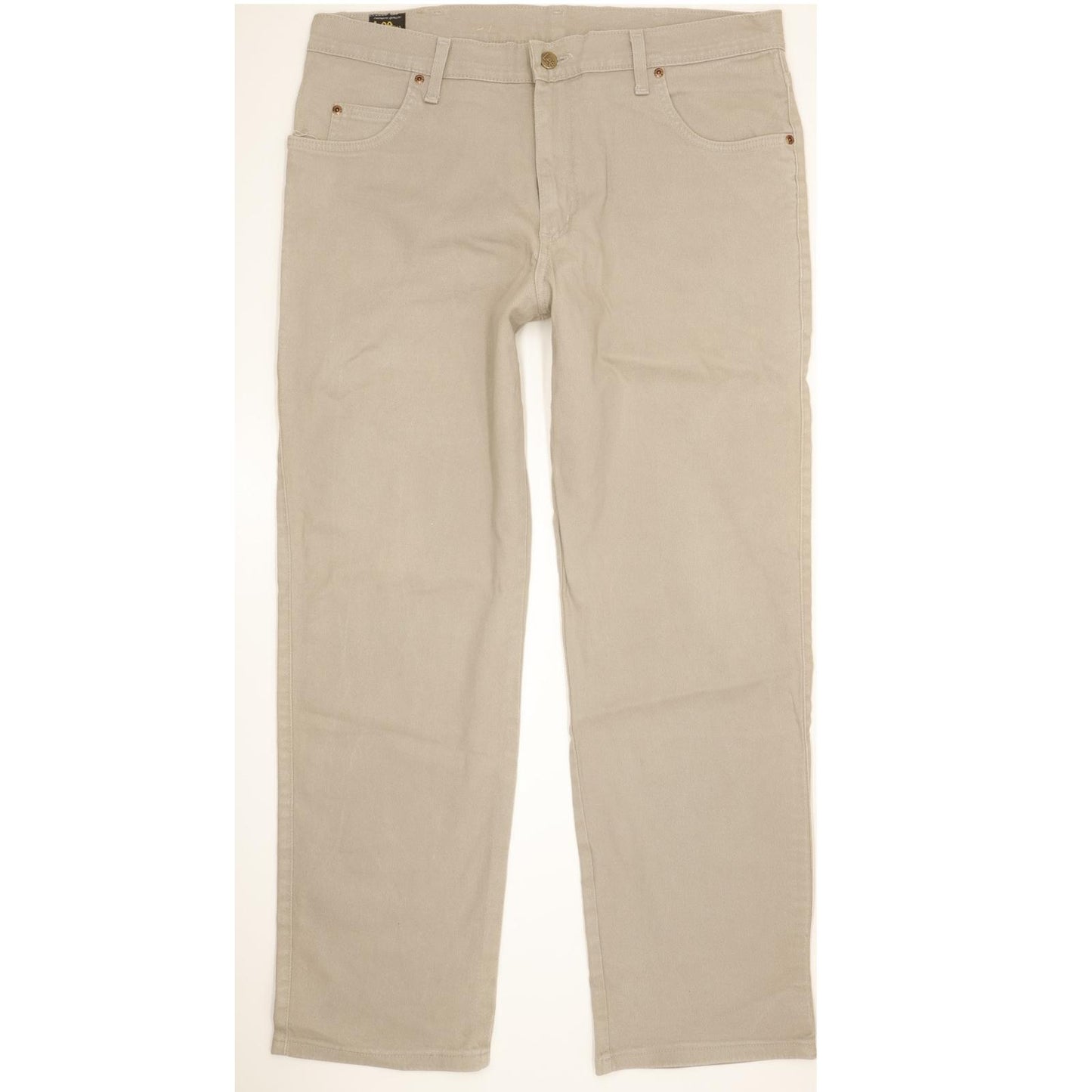 Lee Brooklyn Men Grey Straight Regular Stretch Jeans W38 L32