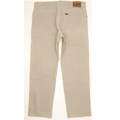 Lee Brooklyn Men Grey Straight Regular Stretch Jeans W38 L32