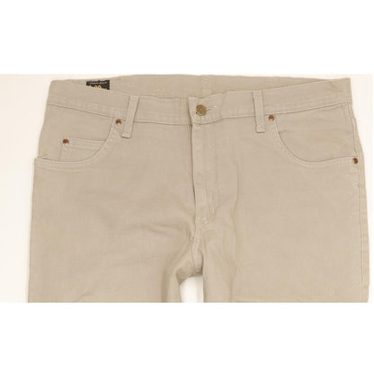 Lee Brooklyn Men Grey Straight Regular Stretch Jeans W38 L32