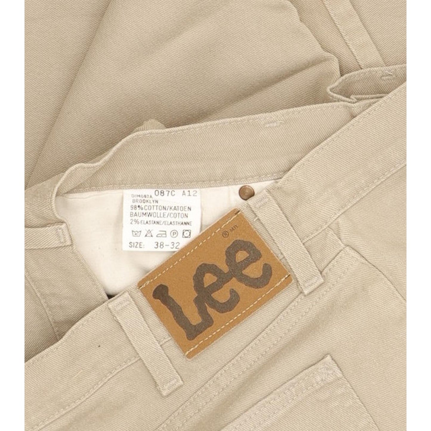 Lee Brooklyn Men Grey Straight Regular Stretch Jeans W38 L32