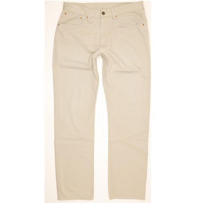 Levi's 581 Men Beige Straight Regular Stretch Jeans W34 L32