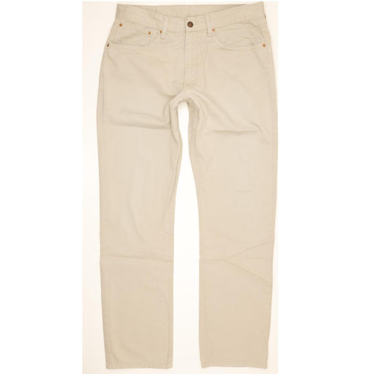 Levi's 581 Men Beige Straight Regular Stretch Jeans W34 L32